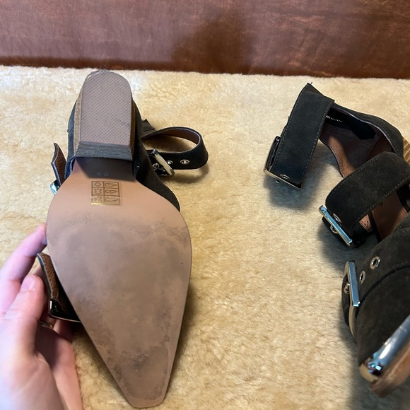 Black Suede Hendrix Heel 6.5 - Picture 6 of 8